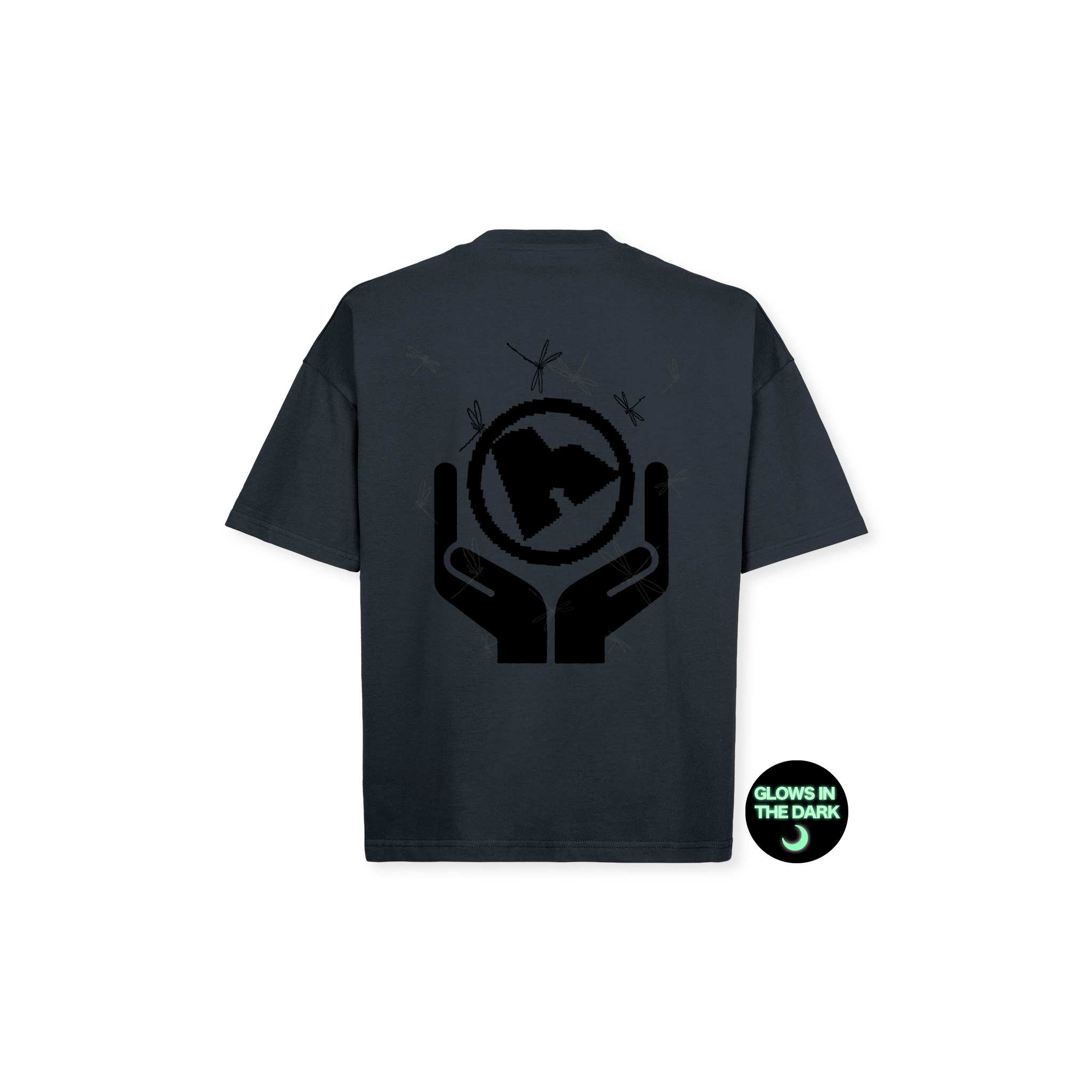 GLOW IN THE DARK LOGO T-SHIRT SOFT BLACK