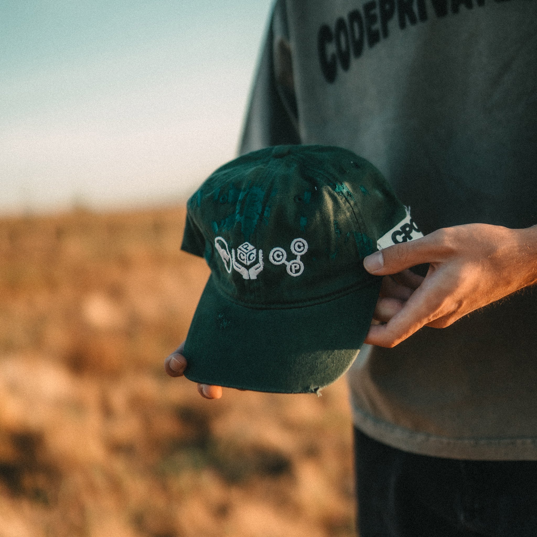 Washed Green Nature Cap