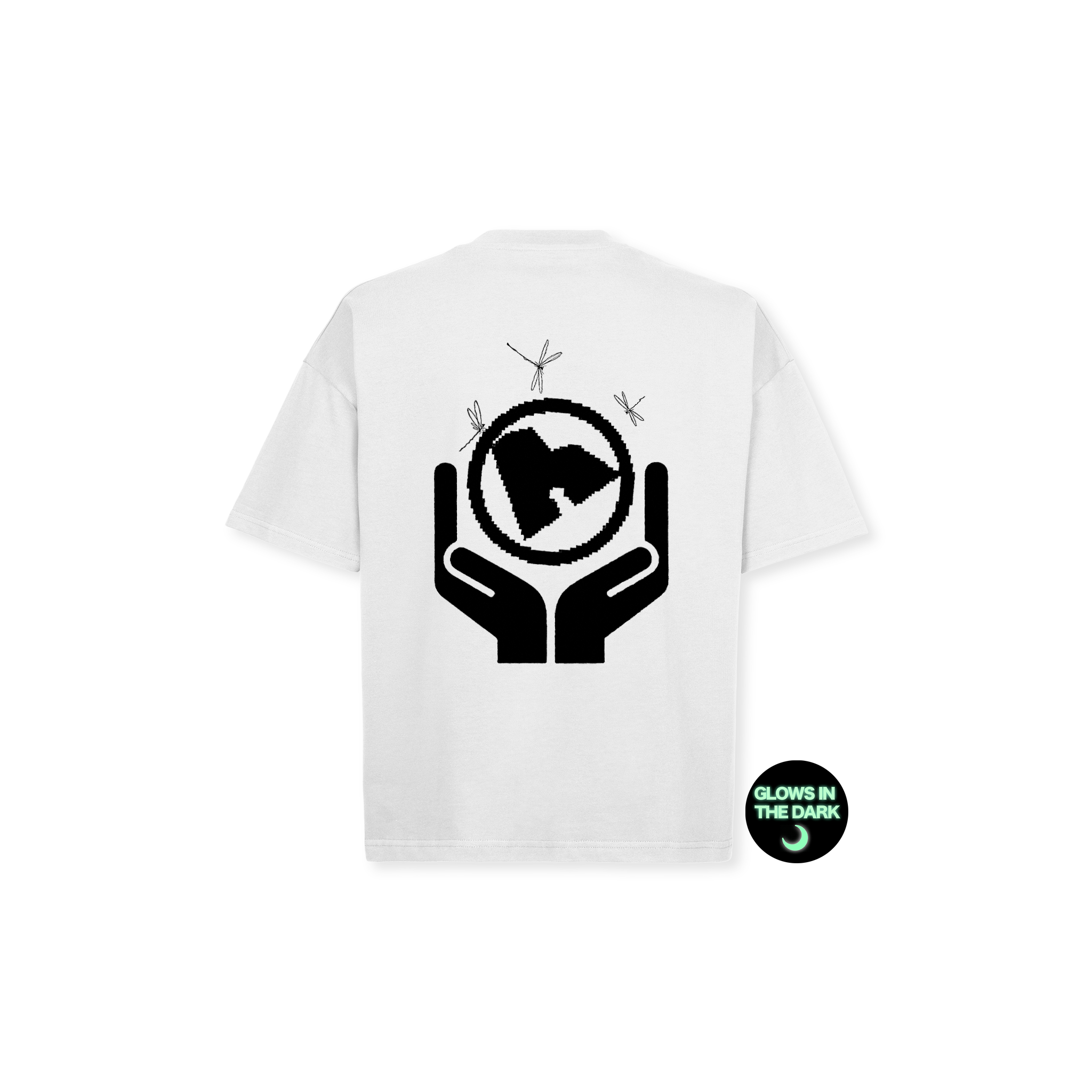 GLOW IN THE DARK LOGO T-SHIRT WHITE
